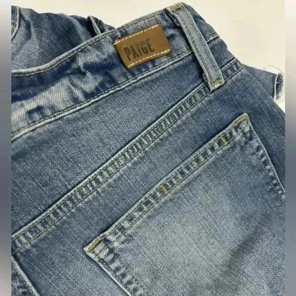 Paige Emmitt Shorts Size 28" Waist 3" Length Raw Hem Frayed Cut-off‎ denim - Picture 4 of 8